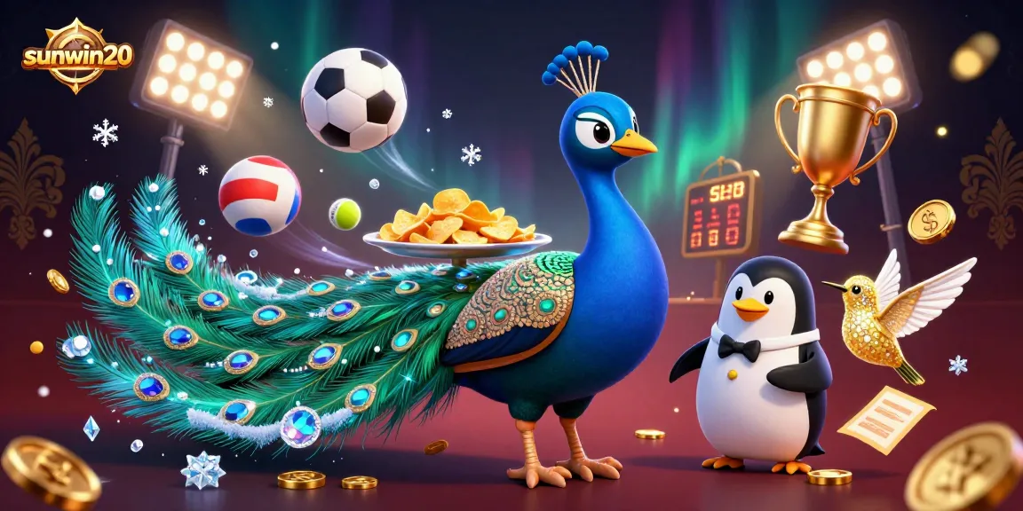 Win big with thrilling gameplay at sunwin20, featuring vibrant characters and dynamic sports betting elements.