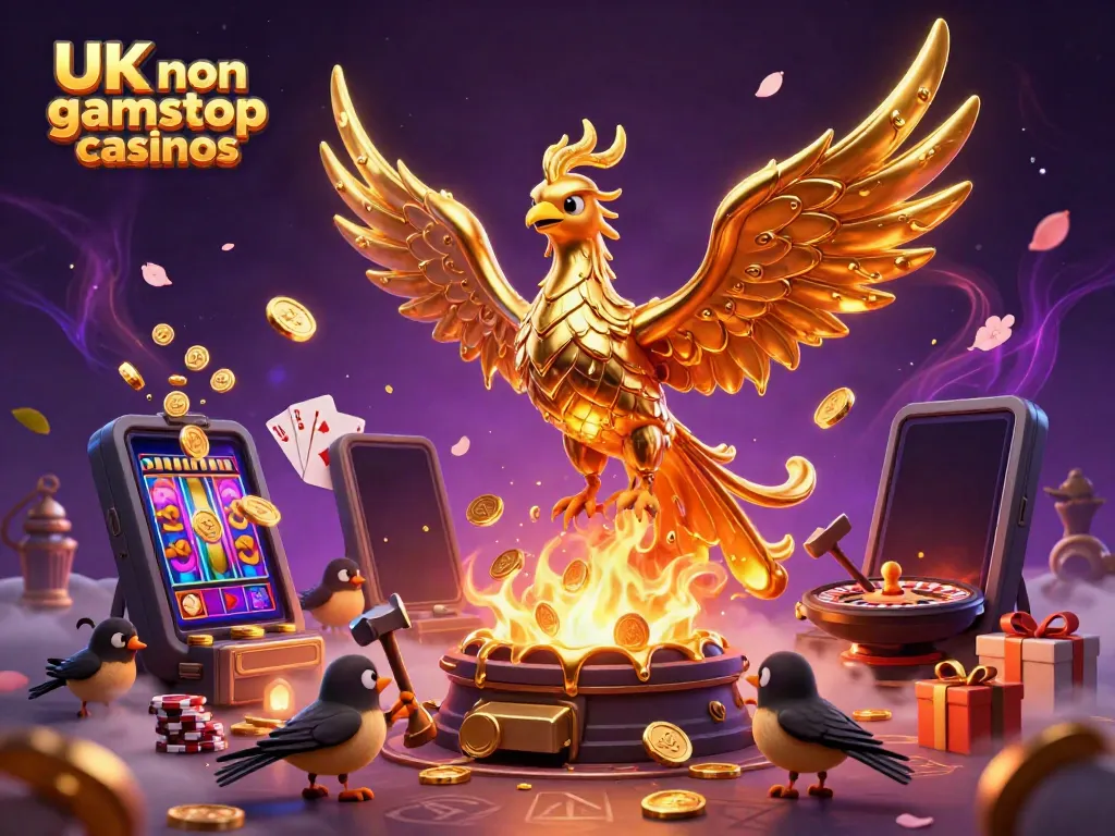 Engage in thrilling gameplay at UK non gamstop casinos with dynamic 3D casino illustrations.