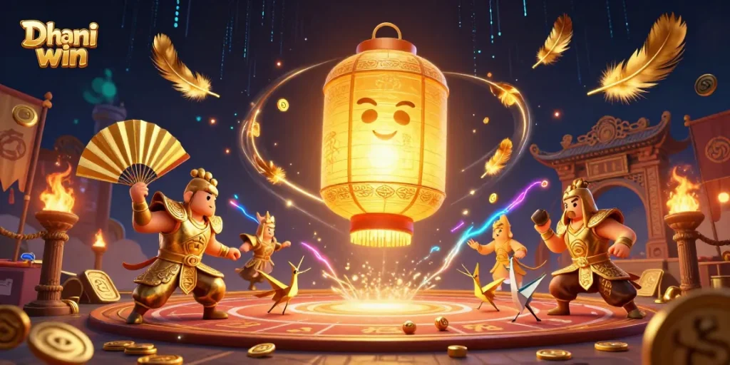 Dhani win players enjoying thrilling gambling action with the golden lantern spirit and exciting casino elements
