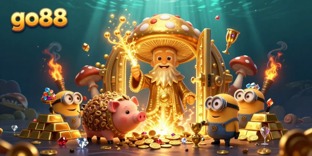 Experience the magic of go88 as players explore a golden treasure realm filled with gems and treasures!